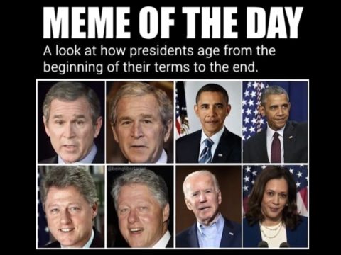 meme of how presidents age