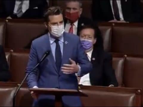 Matt Gaetz electrifying speech on House floor
